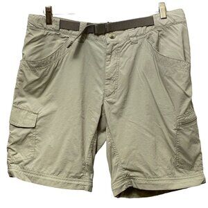 COLUMBIA Mens Hiking Shorts Size 36 Khaki Tan Cargo Omni Wick